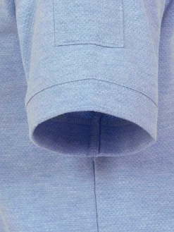 Schiltach Slim Fit Stretched Blue T-Shirt