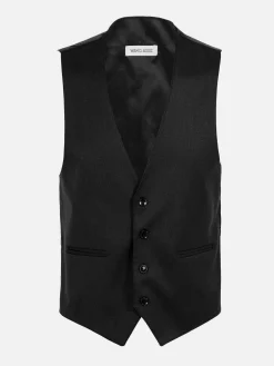 Scottsville Slim Fit Black Suit Gilet