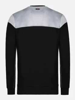 Sedona Round-Neck Grey Black Sweater