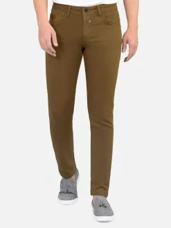 Serengeti Stretchy Slim Fit Dark Beige Jeans