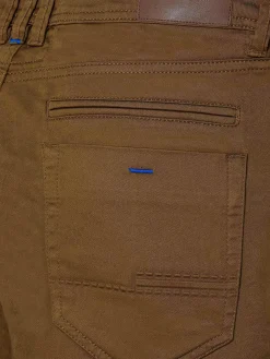 Serengeti Stretchy Slim Fit Dark Beige Jeans