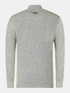 Sharon Half Zip Grey Sweater