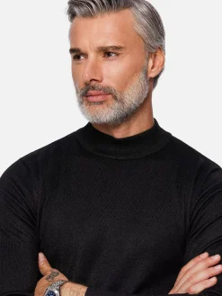 Siena Round-Necked Black Sweater