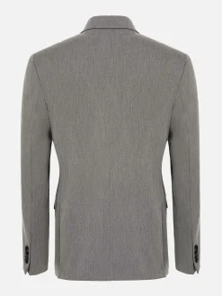 Slim Fit Double Breasted Grey Colbert