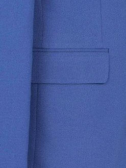 Slim Fit Indigo Textured Colbert