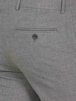Slim Fit Textured Anthracite Pantalon