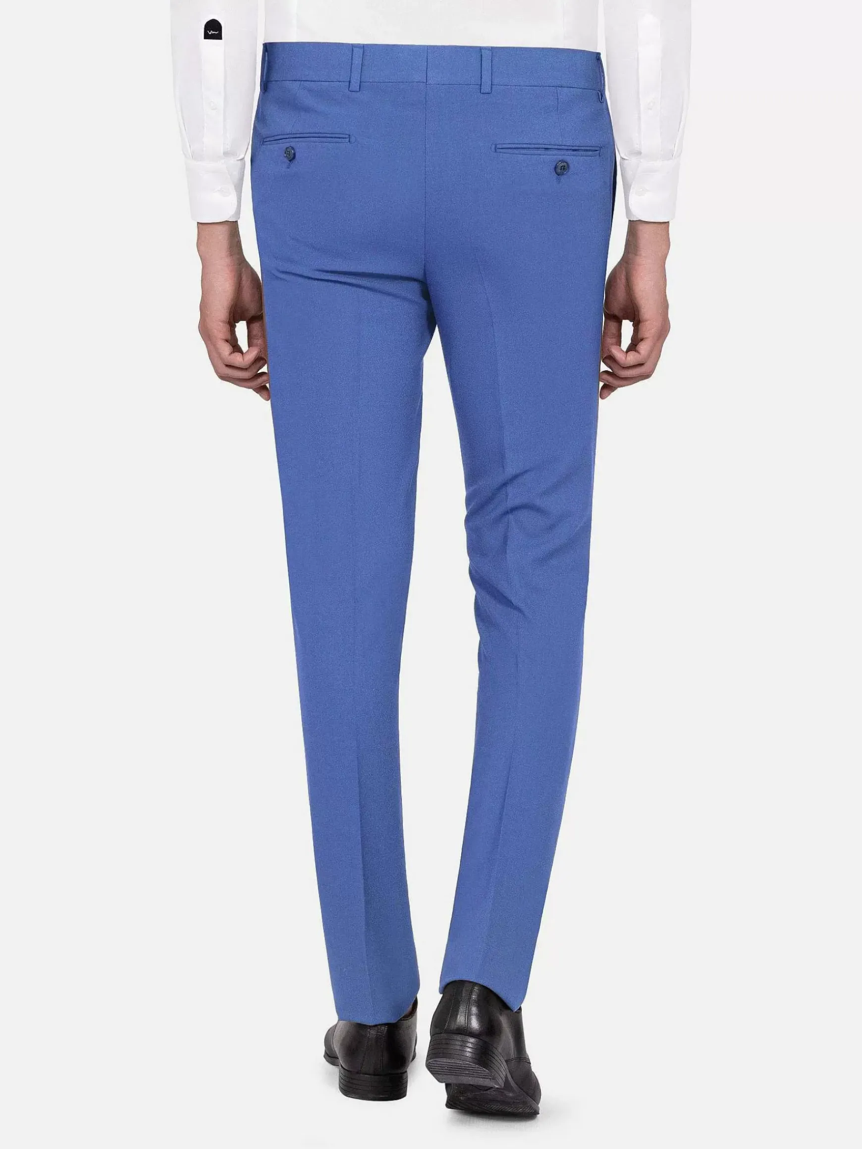 Slim Fit Textured Indigo Pantalon