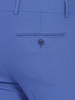 Slim Fit Textured Indigo Pantalon