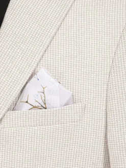 Sur Mer Slim Fit Single Breasted Beige Colbert