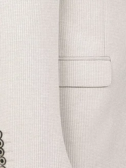 Sur Mer Slim Fit Single Breasted Beige Colbert