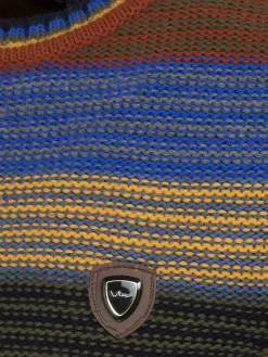 Sweater 77517 Puebla Royal Blue Yellow