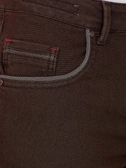 Swindon Stretch Slim Fit Brown Jeans
