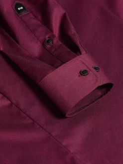 Tempesta Plain Cotton Purple Overhemd Lange Mouw