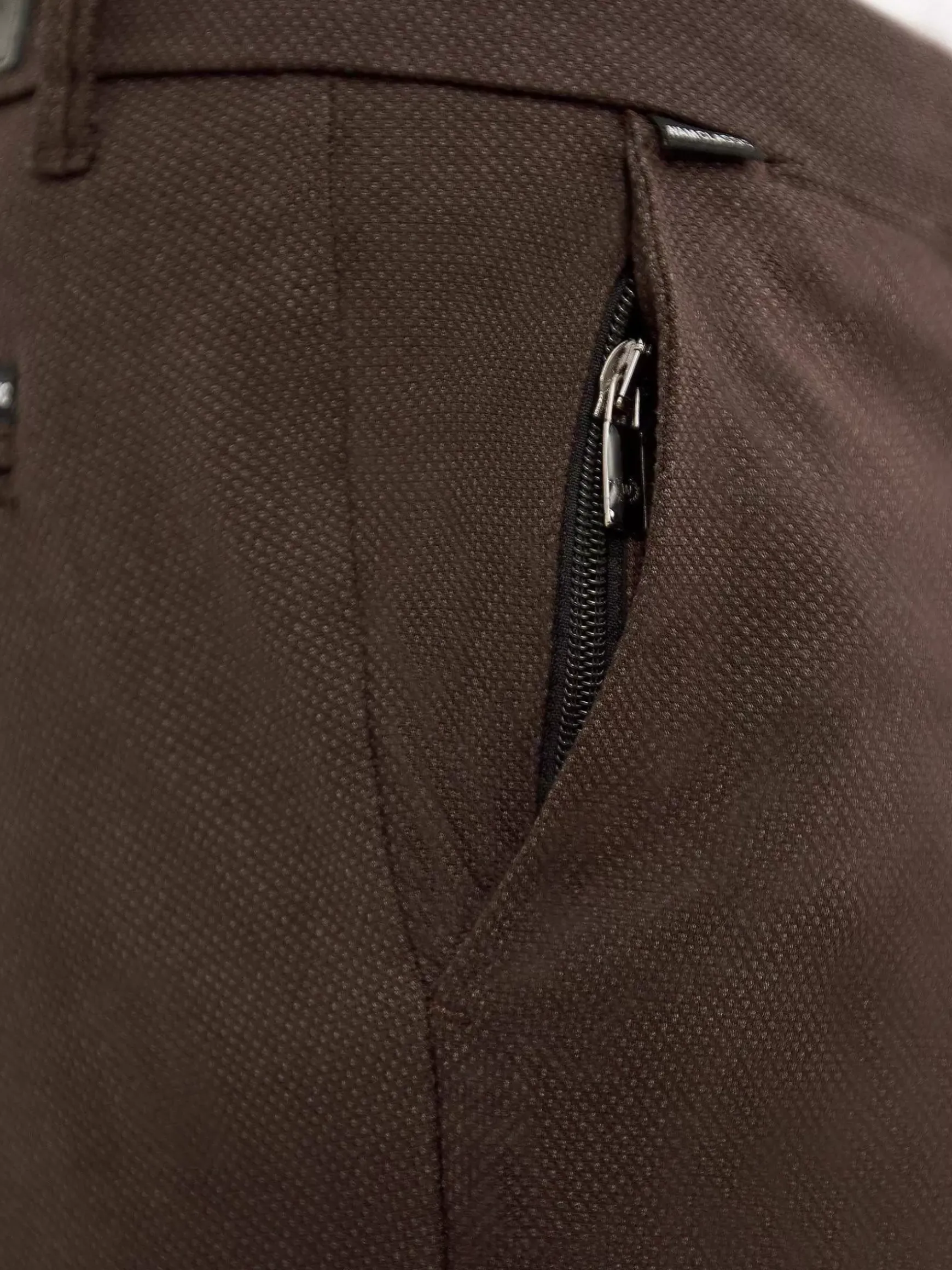 Thor Mini Pattern Check Brown Chino