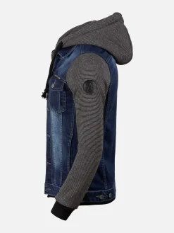 Thun Slim Fit Hoodie Navy Black Vesten