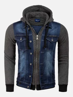 Thun Slim Fit Hoodie Navy Black Vesten