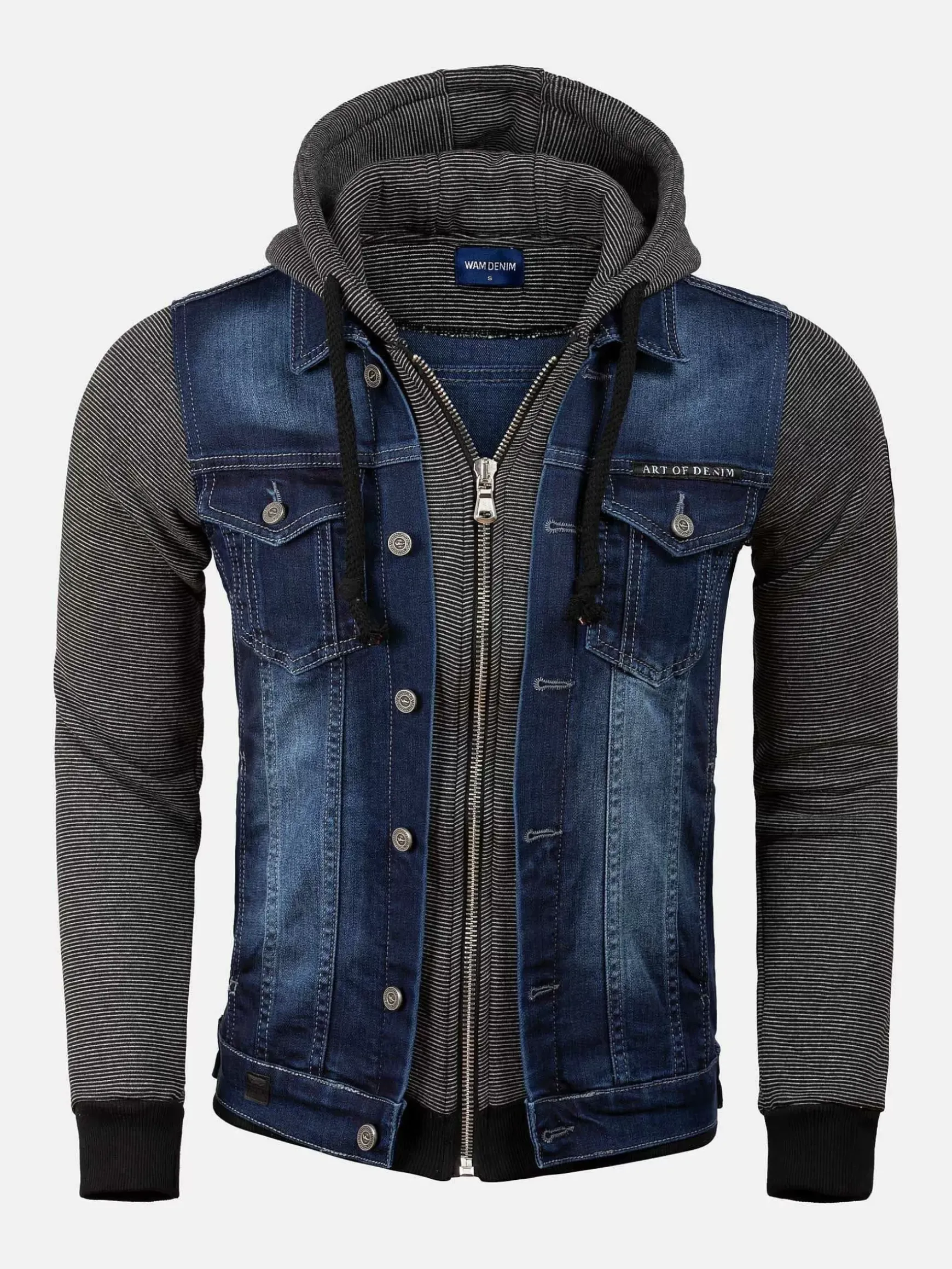 Thun Slim Fit Hoodie Navy Black Vesten