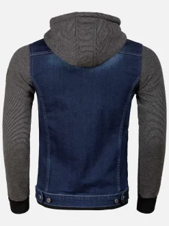 Thun Slim Fit Hoodie Navy Black Vesten