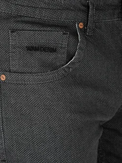 Twilight Mini Check Slim Fit Anthracite Jeans