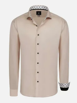 Vercelli Solid Light Pink Overhemd Longe Mouw