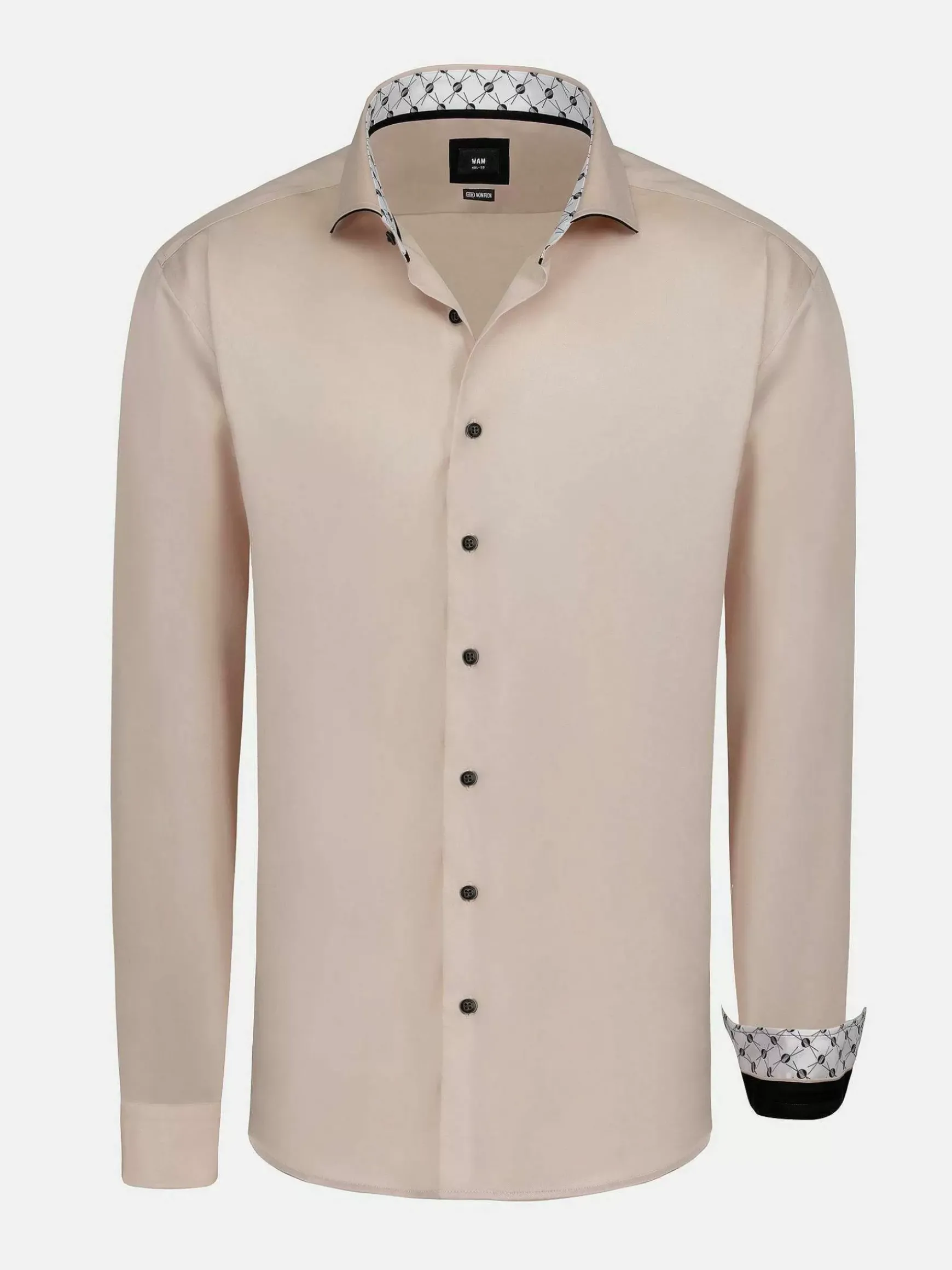 Vercelli Solid Light Pink Overhemd Longe Mouw