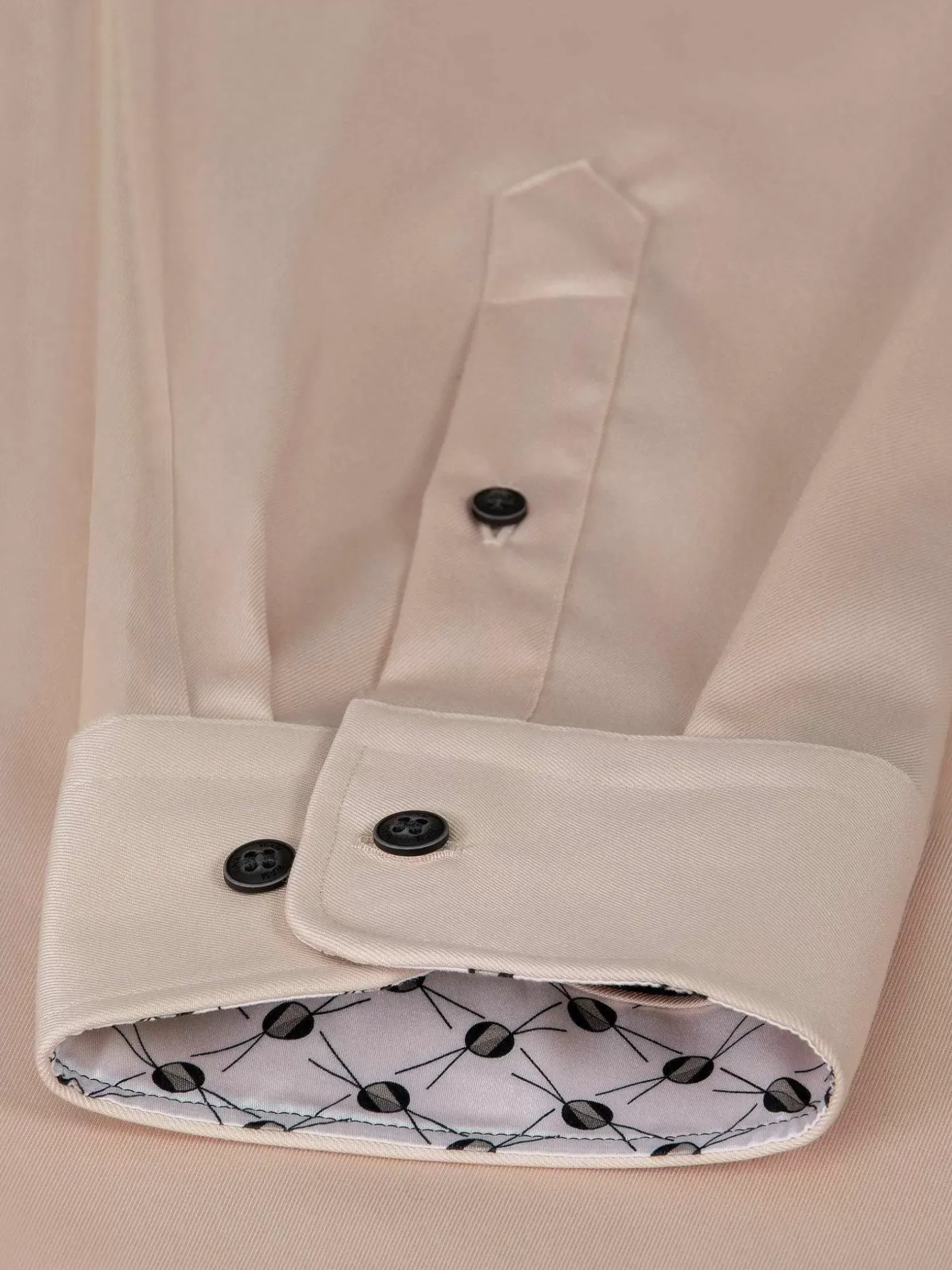 Vercelli Solid Light Pink Overhemd Longe Mouw