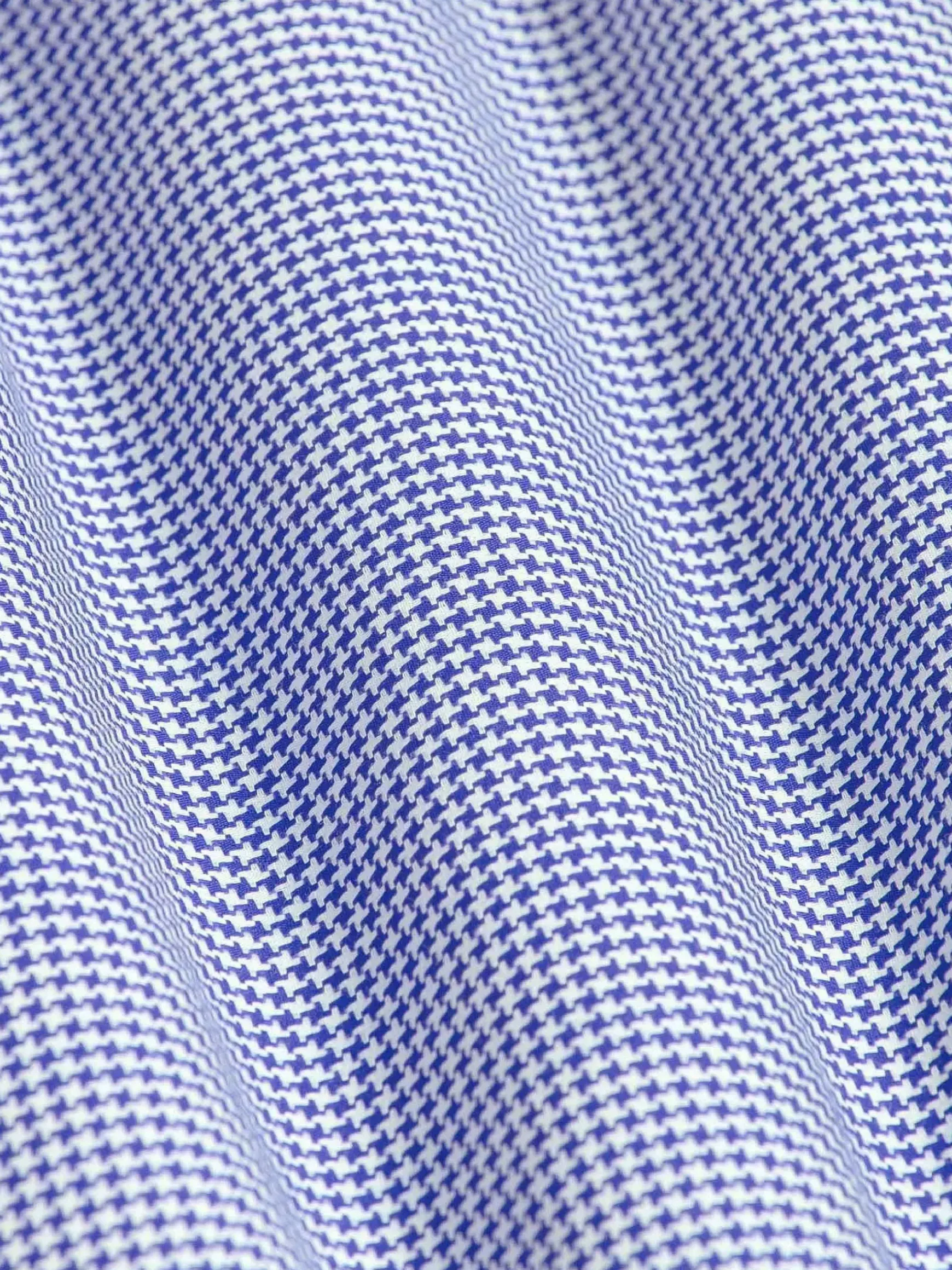 Vermilion Checkered Blue Overhemd Lange Mouw