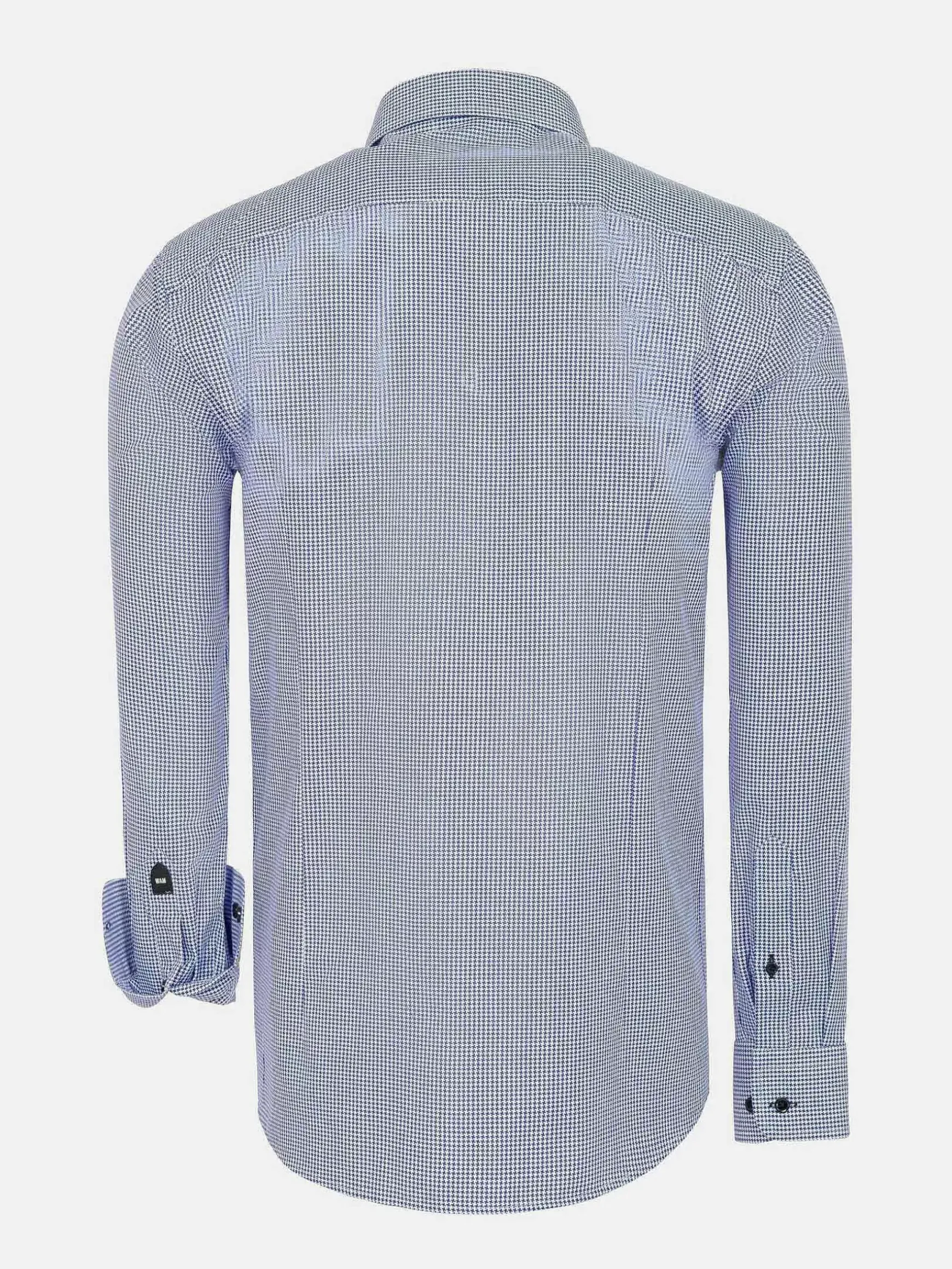 Vermilion Checkered Blue Overhemd Lange Mouw