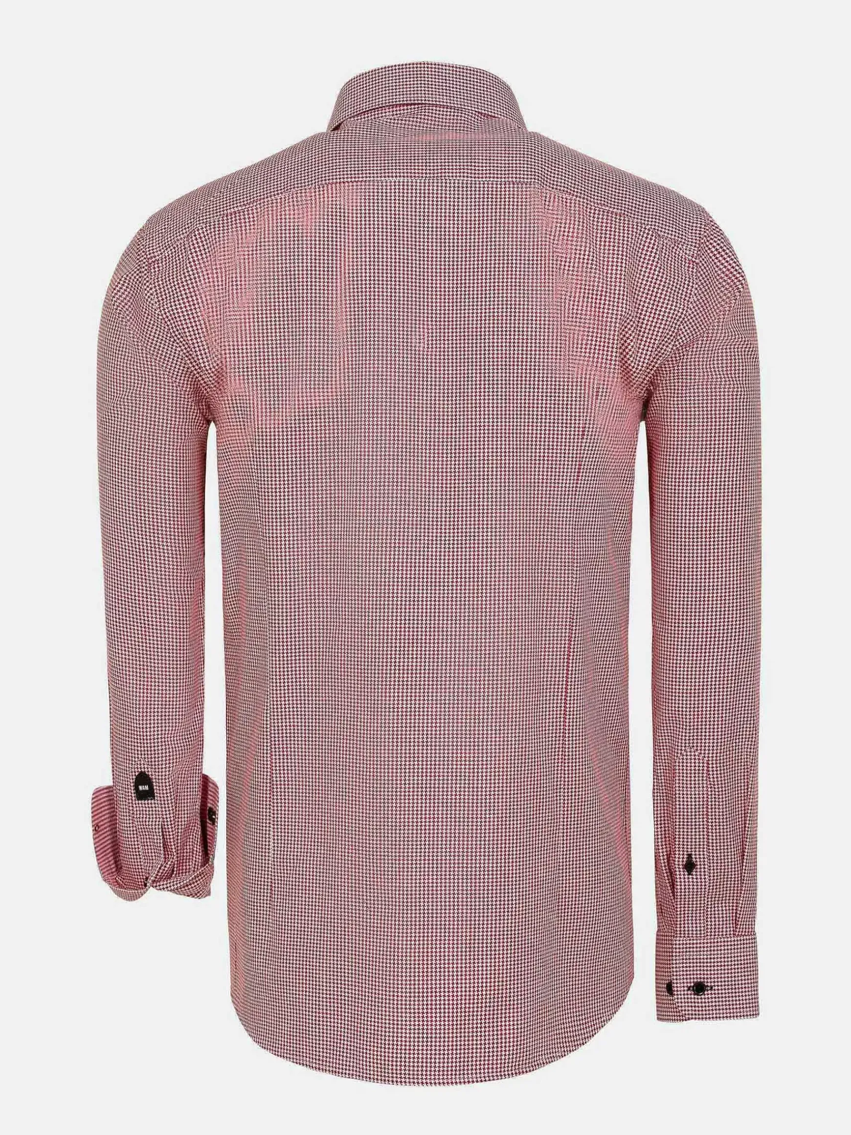 Vermilion Checkered Red Overhemd Lange Mouw