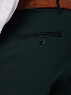 Wayne Glen Check Slim Fit Green Suit Pantalon