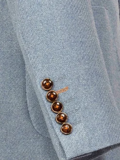 Zeta Single Breasted Blue Colbert